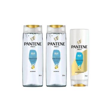 Imagem de Kit Pantene Brilho Extremo 2 Shampoo 200Ml + 1 Cond 175Ml