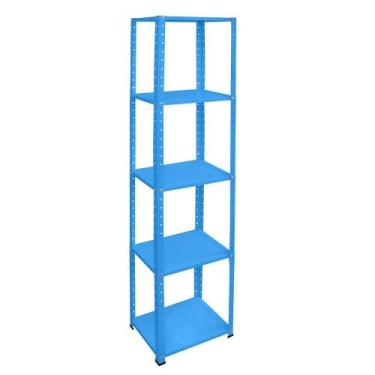 Imagem de Estante Armário Aço Multi Uso 5 Prateleiras Azul - Aço Mix