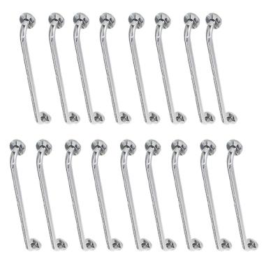 Imagem de Alça De Apoio Inox Barra 80cm Acessibilidade Kit 17 Unidades Idoso Quarto