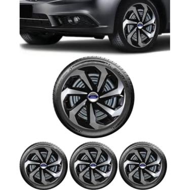 Imagem de Jogo 4 Calotas Spider aro 15 Compátivel Com For Fiesta Hatch - Sedan