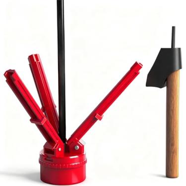 Imagem de FENJANER Kit de remoção e gabarito de flecha para tiro com arco - Ferramenta de flecha de torre de hélice ajustável com escala para palhetas de flecha faça você mesmo, penas e parafusos de besta