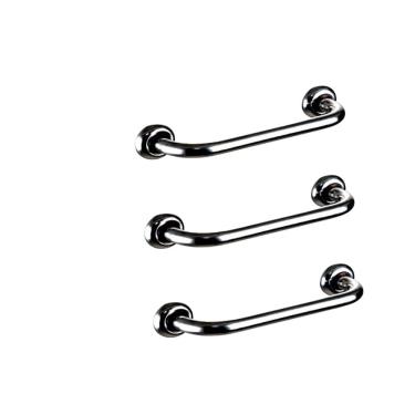 Imagem de Kit 3 Barras De Apoio Para Banheiro De 30Cm Idosos E Pne