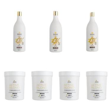 Imagem de Pó Descolorante Active Blond 4 Unidades Blue + 3 Ox Dyusar - Dyusar Co