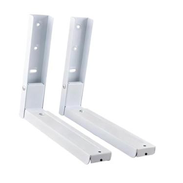 Imagem de MotiveTech Suporte de parede para forno de micro-ondas, organizador para sala de jantar, Branco