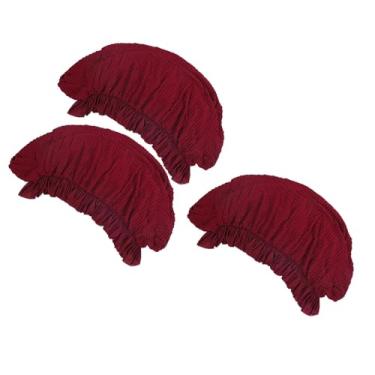 Imagem de Generic 3 Peças de Capas de sofá, Design de Núcleo de Milho Tecido de Poliéster Universal Elástico Com Saia Elegante, para Protetor de sofá de 2 Lugares e 3 Lugares Lavável à Máquina (Vermelha)