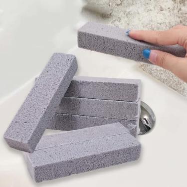 Imagem de 3 peças de pedra-pomes escova de limpeza pia vaso sanitário cerâmica escova de remoção de manchas acessórios de ferramentas de limpeza doméstica, 15 x 3,5 x 2,5 cm