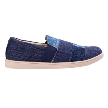Imagem de REVITALIGN Lydia Patchwork feminino, Jeans, 7 Wide