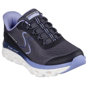 Imagem de Skechers Tênis feminino Glide Step Sole Hands Free Slip-ins, Bkbl preto azul, 37 BR
