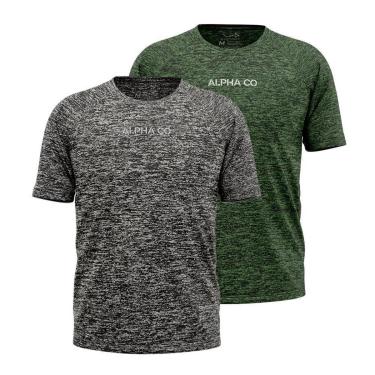 Imagem de Kit 2 Camisetas Dry Alpha Co Masculina-Masculino