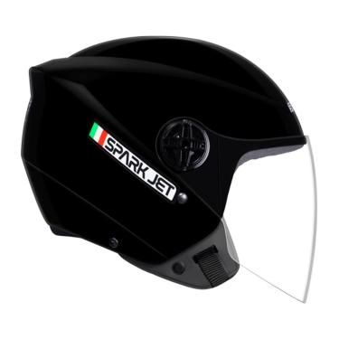 Imagem de Capacete Ebf Spark Jet Preto Brilhante