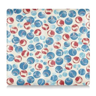 Imagem de CEBUGI Porta-luvas com fundo de bolas de beisebol, porta-luvas, organizador de documentos, 12,5 x 24 cm