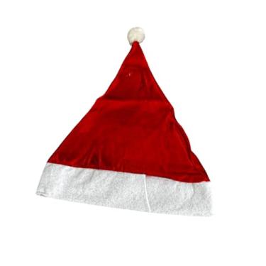 Imagem de Kit 4 Fantasia Natalina Gorro de Papai Noel Cetim Vermelho