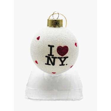 Imagem de Kurt Adler I Love NY Enfeite de Natal com bola de vidro
