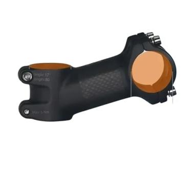 Imagem de Mesa de guidão para bicicleta em carbono e alumínio, MTB, potência ultraleve, 31,8 mm, compatível com guidões de 70/80/90/100 mm para bicicletas de estrada e montanha.(17Degree-80mm-Matte)