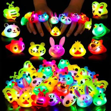 Imagem de Party Favors Light up Rings, pacote com 40 anéis SCIONE para crianças