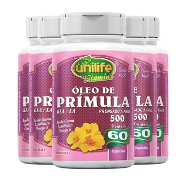 Imagem de Kit 5 óleo De Prímula 60 Cápsulas Unilife
