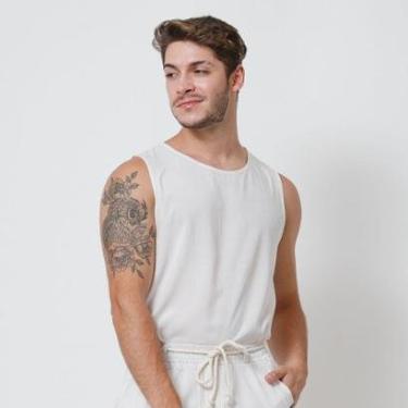 Imagem de Regata Viscose Santo Luxo Man Branco-Masculino