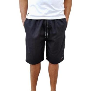 Imagem de Bermuda Brim Reta Lisa Elástico Via lance-Masculino