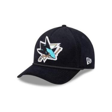 Imagem de BONE NEW ERA 9FORTY M-CROWN A-FRAME SAN JOSE SHARKS NHL PRETO-Masculino