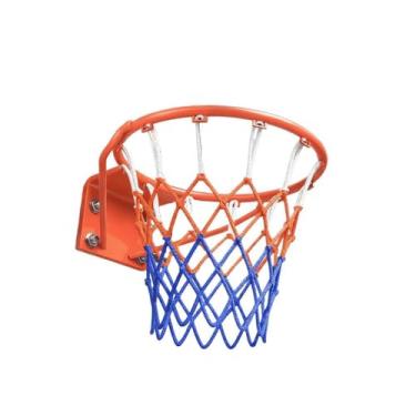 Imagem de Aymzbd Cesta de basquete Estrutura de basquete fácil de instalar com rede para prática de esportes, Diâmetro Infantil 35cm