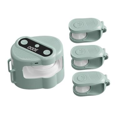 Imagem de Ｂｅｓｇａ Brinquedo interativo para gatos, eletrônico, com som analógico, controle remoto, recarregável via USB, portátil e divertido para enriquecimento do, Verde