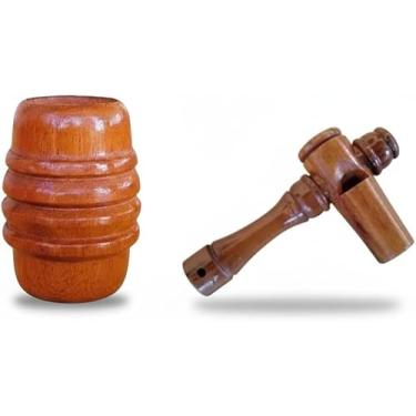 Imagem de Apito Inhambu Açu + Apito Jacu Pios em madeira profissionais