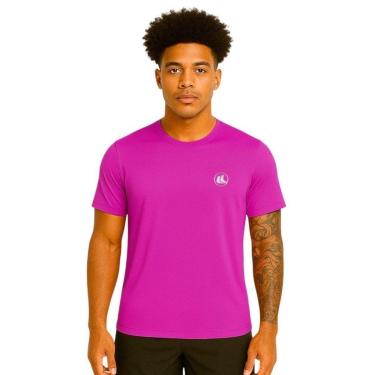 Imagem de Camisa Esporte Legal Solutio UV45+ Masculina - Rosa Neon P-Masculino