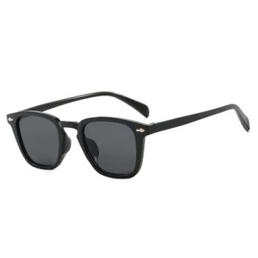 Imagem de Óculos de Sol Candy Colors Rice Nail Unissex UV400 para Esportes ao Ar Livre, Corrida e Ciclismo, Preto e Cinza