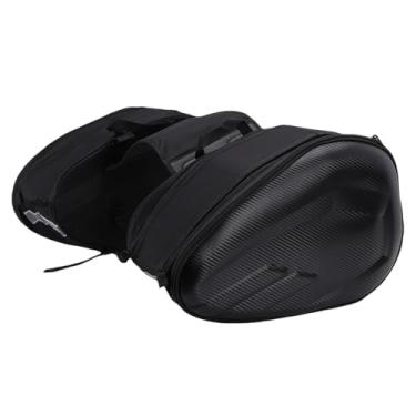 Imagem de POCREATION Bolsas de Selim para Motocicleta, Armazenamento de Nylon Expansível Universal 36L-58L Com Alças Ajustáveis ​​tiras Reflexivas, para Viagens de Moto Road Cruiser Sportster