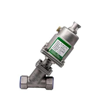 Imagem de Válvula de assento pneumática de aço inoxidável de 1/2 3/4 1 polegada 16bar para gás a vapor Oi 1 peça (3/10.2 cm, ação única)