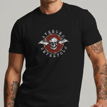 Imagem de Camiseta Masculina Avenged Sevenfold Banda Rock Exclusiva Algodão Prem