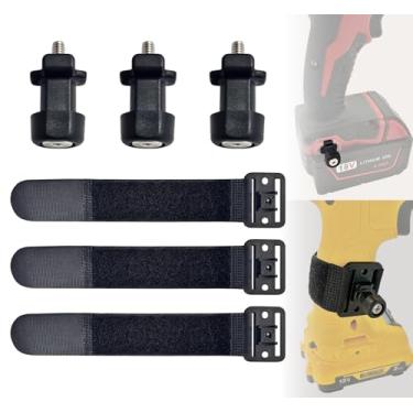 Imagem de Pacote com 3 pinos universais de ferramentas e três conjuntos de parafusos, acessórios para coldre de ferramentas para a maioria das marcas de furadeiras, chaves de impacto ou qualquer ferramenta com