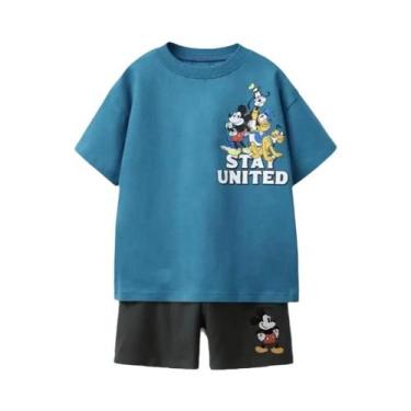 Imagem de Conjuntos Casuais Impressos Em Duas Peças Para Crianças, Roupas De Ver