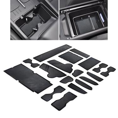 Imagem de Para Hyundai Santa Fe 2026 2025 2024 Acessórios Porta-copos Inserção Porta Slot Mats Console Centro Forro Porta-luvas Capa Porta-copos para Santa Fe Acabamento Interior Almofada Antiderrapante 18