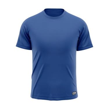 Imagem de Camiseta Masculina Lisa Algodão Premium Várias Cores MXC BRASIL, Azul,