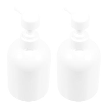 Imagem de BESPORTBLE 2 dispensadores de loção com bomba de chuveiro de grande capacidade para xampu, sabonete corporal, creme para as mãos, recipiente de bancada de banheiro