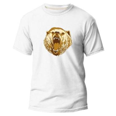 Imagem de Camiseta Básica Algodão Premium Estampa Digital Urso Gold  - Pavesi, B
