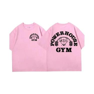 Imagem de Camiseta Gráfica Unissex Oversized Para Fitness, Camiseta Vintage De M