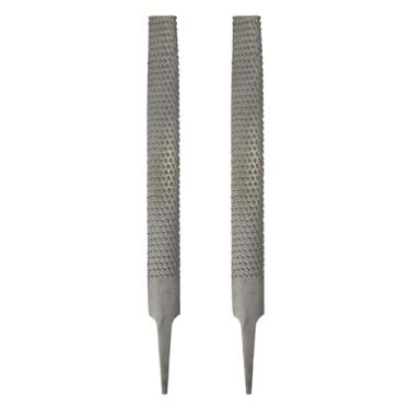 Imagem de HARFINGTON 2 peças de lima de madeira de 15 cm aço cortado meio redondo lima de lima multifuncional para marcenaria, afiação, madeira, metal