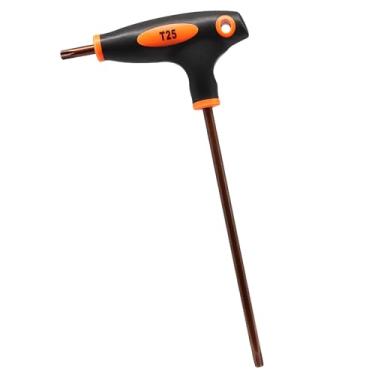 Imagem de PHITUODA Chave de fenda Torx T25, chave Torx antiadulteração S2, chave de aço com cabo em T para reparo doméstico/manutenção mecânica (1 unidade)