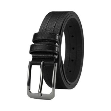 Imagem de Cinto De Couro Masculino De Alta Qualidade Com Fivela Automática Luxuo