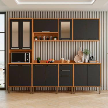 Imagem de Cozinha Compacta 5 Pecas 13 Portas 2 Gavetas Paris Salleto Moveis