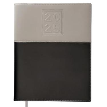 Imagem de Calendário planejador 2025, 20 x 25 cm: Inclui 14 meses (novembro de 2024 a dezembro de 2025) / Agenda semanal de 2025/agenda semanal/organizador de calendário mensal (cinza/preto)