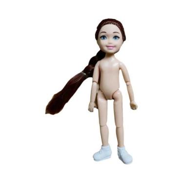 Imagem de Boneca Reborn De Pele Escura 14cm Com Articulações Móveis Para Meninos