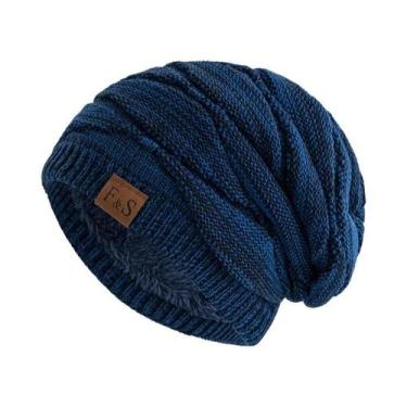 Imagem de Gorro De Inverno Unissex Com Forro De Fleece Quente, Boné Casual Trico