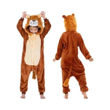 Imagem de Pijamas De Inverno Para Meninas, Macacão De Pelúcia Com Capuz De Unicó