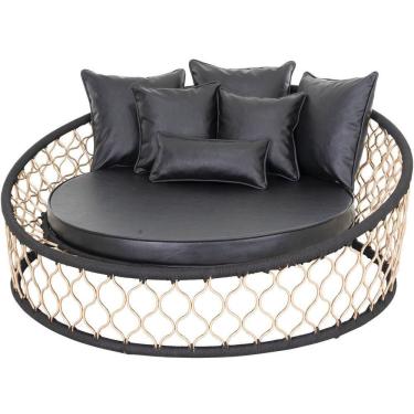 Imagem de Chaise Sofá Em Alumínio E Corda Naútica Jardim, Piscina