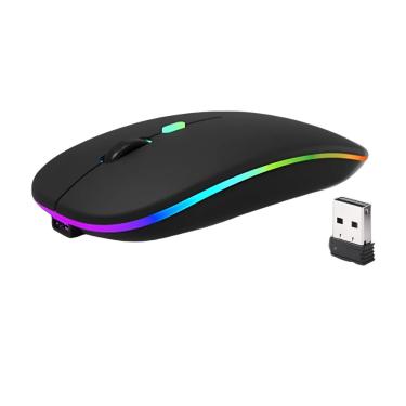 Imagem de Mouse Gamer Sem Fio LED RGB Recarregável