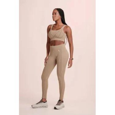 Imagem de Calça Legging Max Lupo Empina BumBum Cintura Alta Academia Cor:Chocola