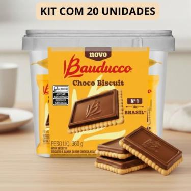 Imagem de Choco Biscuit Bauducco Biscoito Coberto Chocolate Snack Lanchinho pote